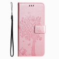 thumbnail image 1 of Wallet Case For Huawei P Smart 2018 2019 2020 2021 P8 P9 P20 P30 P40 Lite Pro 2017 Cute Cat Tree Card Slots Protect Cover D06F Rose Gold For P10 Plus, 1 of 6