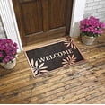 thumbnail image 2 of J&V TEXTILES Original Durable Rubber Door Mat, 18x28, Heavy Duty Doormat, Indoor Outdoor, Waterproof, Easy Clean, Low-Profile Mats for Entry, Garage, Patio Baroque Serie Victoria Bronze, 2 of 2