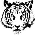 thumbnail image 2 of Opvise Tiger Head Car-Styling Vehicle Body Window Reflective Decals Sticker Decoration, 2 of 5