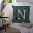 thumbnail image 3 of Monogram Letter Back to School Fabric Decorative Pillow, 3 of 4