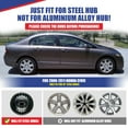 thumbnail image 2 of 16" Set Of 4 Hubcaps Wheel Rims Cover for 2006-2011 Honda Civic Compatible With Steel Wheels Bolt On Installation(16-Inch,Lacquer), 2 of 7