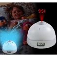 thumbnail image 4 of Despertador con proyector de techo, con luz ambiental, sencillo y práctico, con proyector de estrellas LED para dormitorio (batería no incluida)., 4 of 5