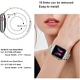 thumbnail image 5 of KOMI Solid Stainless Steel Band Compatible with Apple Watch 38mm 40mm, Metal Strap with Soft TPU Case for iWatch Series 6 5 4 3 2 1 SE Women and Men (Silver/Rose Gold, 38/40 mm), 5 of 6