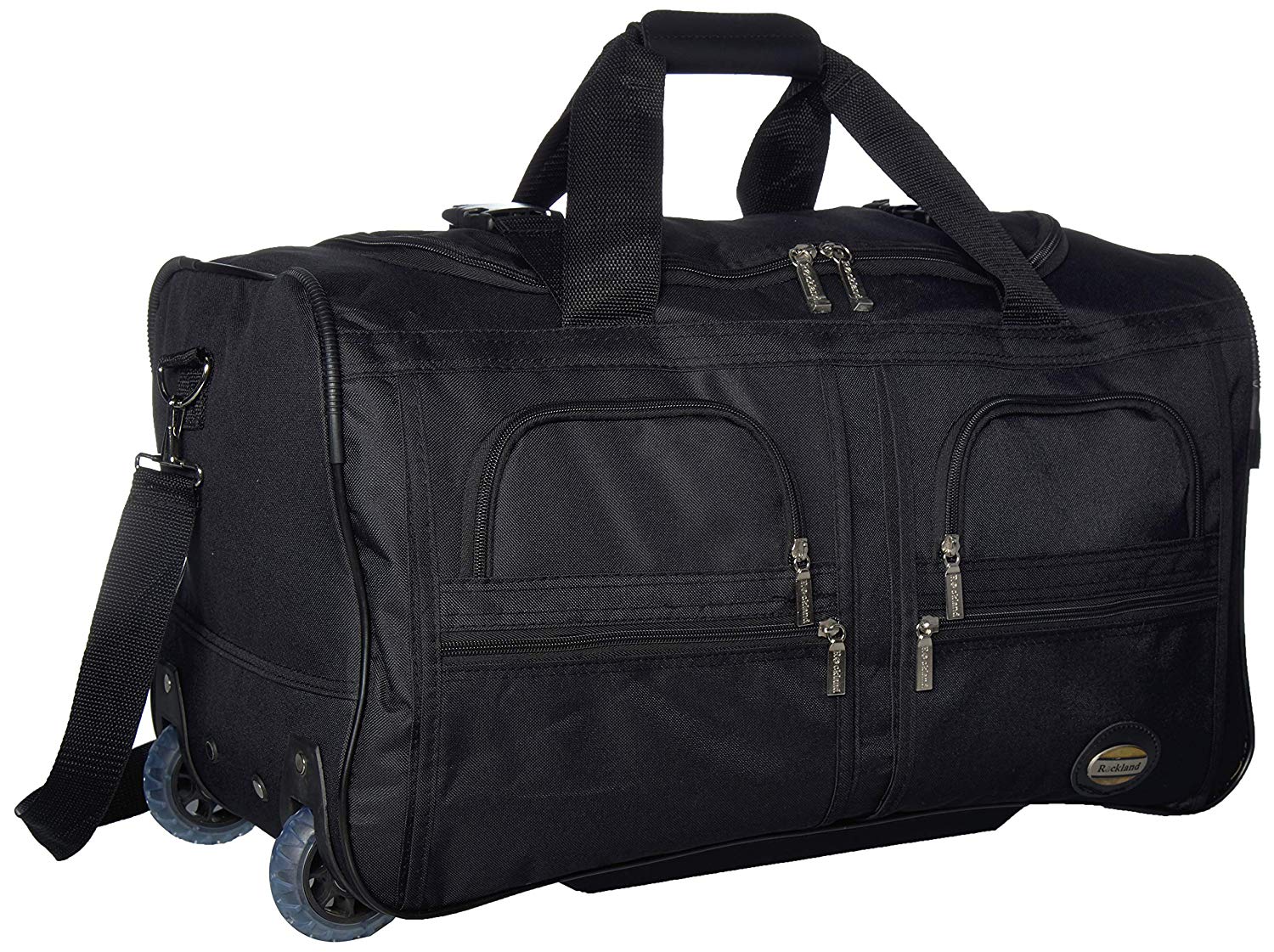 Rockland 22" Rolling Duffle Bag in Black photo 4