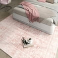 thumbnail image 7 of ZENELESS 8x10 Ultra Large Area Rug, Pink Low Pile Stain Resistant Premium Modern Flowers Carpet for Living Room Bedroom Bathroom Home Office, 7 of 7