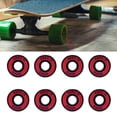thumbnail image 4 of 8 Pcs Roulements à Roulettes Roulements de Skateboard Roulements à Roulettes Longboard 608 Double Blindage - Rouge, 4 of 8