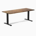 thumbnail image 2 of Desky Zero Hardwood Office Desk - Hardwood Natural Walnut / 72 X 30 Inches / Matte Black, 2 of 7