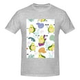 thumbnail image 4 of Bingfone Orange Green Avocado Men'S Loose Fit Short-Sleeve Pocket T-Shirt, 4 of 7