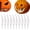 White, variant on Glow Green Plastic Pumpkin Teeth, 10 Pcs 2.71 In (6.9 cm) Easy Insert Reusable Fangs for Jack O Lantern Decor, bldnkj