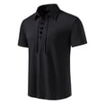 thumbnail image 2 of Diufon Men's Cotton Shirts Short Sleeve Vintage Lace Up V Neck Pullover Tops Casual Business Golf T-Shirt, 2 of 9
