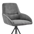 thumbnail image 2 of 26 Inch Foam Cushioned Counter Height Bar Stool, Black and Charcoal, 2 of 5
