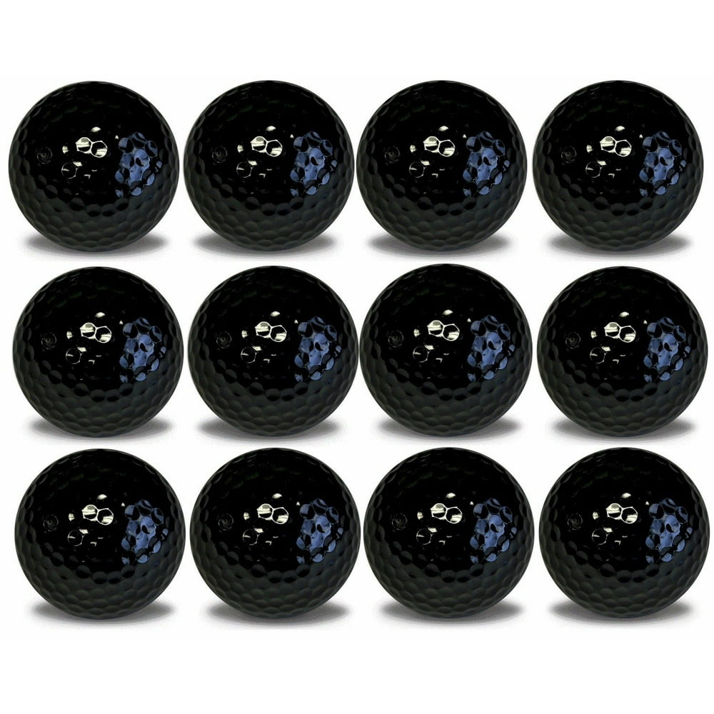 Black Golf Balls 12 Pack by GBM Golf