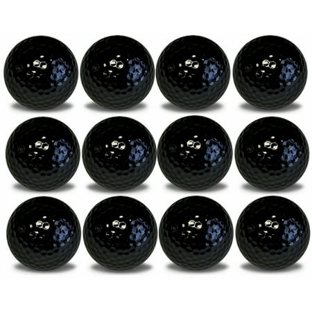 Black Golf Balls 12 Pack by GBM Golf - Walmart.com