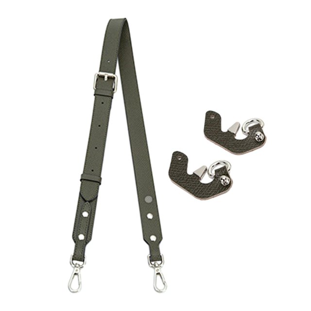 Correa para bolso de hombro, correa , correa para bolso de cuero PU de moda versátil, correa para bolso para , maletín, modificación Hebilla plateada verde Yinane Bolso bandolera