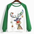 thumbnail image 4 of Christmas Long Sleeve Shirts for Women Colorful Christmas Reindeer Shirt Deer Print Xmas Blouse Sweatshirt Pullover Tops Womens Sweaters Sweatshirt Shirt, 4 of 4