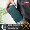 thumbnail image 2 of Dteck for Samsung Galaxy S20 Case Wallet with RFID Blocking Credit Card Holder, Premium PU Leather Magnetic Flip Folio Shockproof Protective Cover for Women Men,Green, 2 of 6