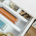 thumbnail image 5 of Martha Stewart Enzo 6 Piece Wooden Desk Drawer Organizer Set in White, 5 of 10