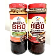 Korean BBQ Marinade Combo for Bulgogi & for Chicken Pork from CJ Foods, 16.9 oz Each, (Pack of 2)