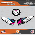 thumbnail image 2 of Kalair GFX Graphics Kit for Ktm ENDURO 2-STROKE 200 XC-W, 250 XC-W, and 300 XC-W (2008-2011) Rugged Series, 2 of 5