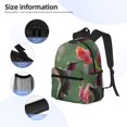 thumbnail image 3 of Honeii Humming Bird 1 Print School Backpack,Casual Lightweight Travel Rucksack Daypack,Backpacks for College High, 3 of 6