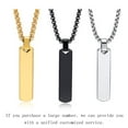 thumbnail image 6 of Gift Fashion Necklace Accessory All-match Stainless Steel Hip Hop Necklace Pendant Necklace Customized Punk Choker SILVER PENDANT ONLY, 6 of 8