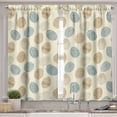 thumbnail image 2 of Ambesonne Easter Valance & Curtain, Boho Inspired Egg Motifs, 55"x30", Pale Yellow Slate Blue, 2 of 6