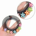 thumbnail image 4 of Stretchy Full Circle Comb Plastic Circular Hair Comb Stretchy Headband Holder for Women Girls Comb Hair Clips, 4 of 10
