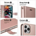 thumbnail image 3 of Bemz Pocket Clutch Wallet Case and Belt Holster Pouch for iPhone 14 Pro - Rose Gold, 3 of 9