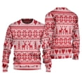 thumbnail image 3 of Suéter suelto con estampado 3D de Papá Noel, suéter navideño europeo y americano, suéter personalizado de comercio exterior, 3 of 5