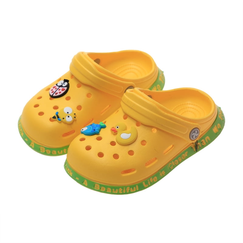 Kids Clogs Boys and Girls Slippers Soft Sandals Summer Lightweight Shockproof Non-Slip Water Shoes Garden Shoes for Beach Pool Shower Mules 