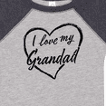thumbnail image 4 of Inktastic I Love My Grandad in Black Chalk Heart Boys or Girls Baby Bodysuit, 4 of 5
