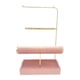 thumbnail image 4 of Soporte para presentación de joyería, organizador de joyas de terciopelo rosa para vestidor, hogar y dormitorio Estilo E, 4 of 8