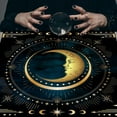 thumbnail image 6 of Tarots Tablecloth Rune Divinations Table Cover Astrology Oracles Board Game Mat Square Shape Pendulum Altar Table Cloth, 6 of 16