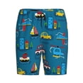 thumbnail image 4 of Easygdp Transportations with Buildings Men's Short Pajama Pants, Sleep Shorts, Household Pants, Casual Pants with Pockets - Medium, 4 of 9