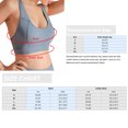 thumbnail image 3 of Women Sports Bra Wireless Hollow Out Mesh Racer Back Crop, 3 of 8