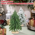 Aximioll 7.1 Inch Mini Frosted Cedar Tabletop Christmas Tree, Snowy ...