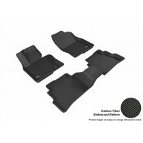 3D MAXpider 2017-2024 Fits Mazda Cx-5 Kagu 1st Row 2nd Row Black Carbon Fiber Embossed Pattern Floor Mat L1MZ05801509