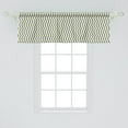 thumbnail image 2 of Ambesonne Chevron Window Valance, Vertically Arranged Waves, 54" X 18", Slate Blue Pale Green, 2 of 3