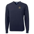 thumbnail image 2 of Men's Cutter & Buck Navy Toledo Mud Hens Big & Tall Lakemont Tri-Blend V-Neck Pullover Sweater, 2 of 3