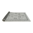 thumbnail image 2 of Ahgly Company Indoor Round Abstract Gray Modern Area Rugs, 5' Round, 2 of 4