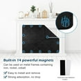 thumbnail image 5 of Magnetic Fireplace Cover, Fireplace Blocker Blanket for Heat Loss, Indoor Fireplace Draft Stopper with 14 Magnets for Iron Frame, Fire Place Blanket for Insulation Black 73*100cm, 5 of 5