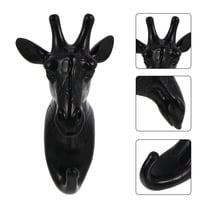 OFFIGAM Black Resin Giraffe Wall Sculpture Hanging Decor for Kitchen Living Room Home Decoration