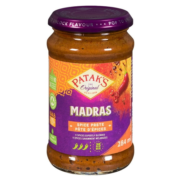 Pâte d'epices Madras de Patak's 284 ml