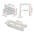 thumbnail image 4 of Kit de Supports de Couches pour Remorque de Bateau, Matériel Réglable en Fer Galvanisé Assortiment Précis 4 Pcs Supports de Couches pour Pontons, 4 of 7