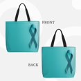 thumbnail image 2 of Balery a Teal Ribbonin Bolsa de Mano para Mujeres con Cremallera, Bolsa de Gimnasio con Compartimentos, Bolsa para Laptop, Bolsa para Trabajo, 2 of 7