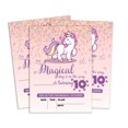 thumbnail image 1 of Darling Souvenir Pink Birthday Invitation Card Printable Fill or Write In Blank Invites Party Supplies Pack Of 28 5 x 7 Inches, 1 of 5