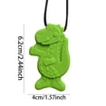 thumbnail image 3 of Collares para niños sensoriales | Juguetes masticables de silicona con forma de dinosaurio para niños | Collar masticable para niños Juguete portátil Collar masticable para niños sensoriales, 3 of 7