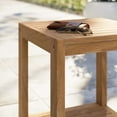 thumbnail image 7 of Carlsbad Teak Wood Outdoor Patio Side Table, 7 of 7