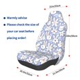 thumbnail image 3 of Balery Rabbit And Floral Pattern Car Seat Cover - Soft & Breathable Front Premium Covers with Non-Slip Protector Fits Most Automotive, Vans, SUVs, Trucks - 1 Unit, 3 of 5