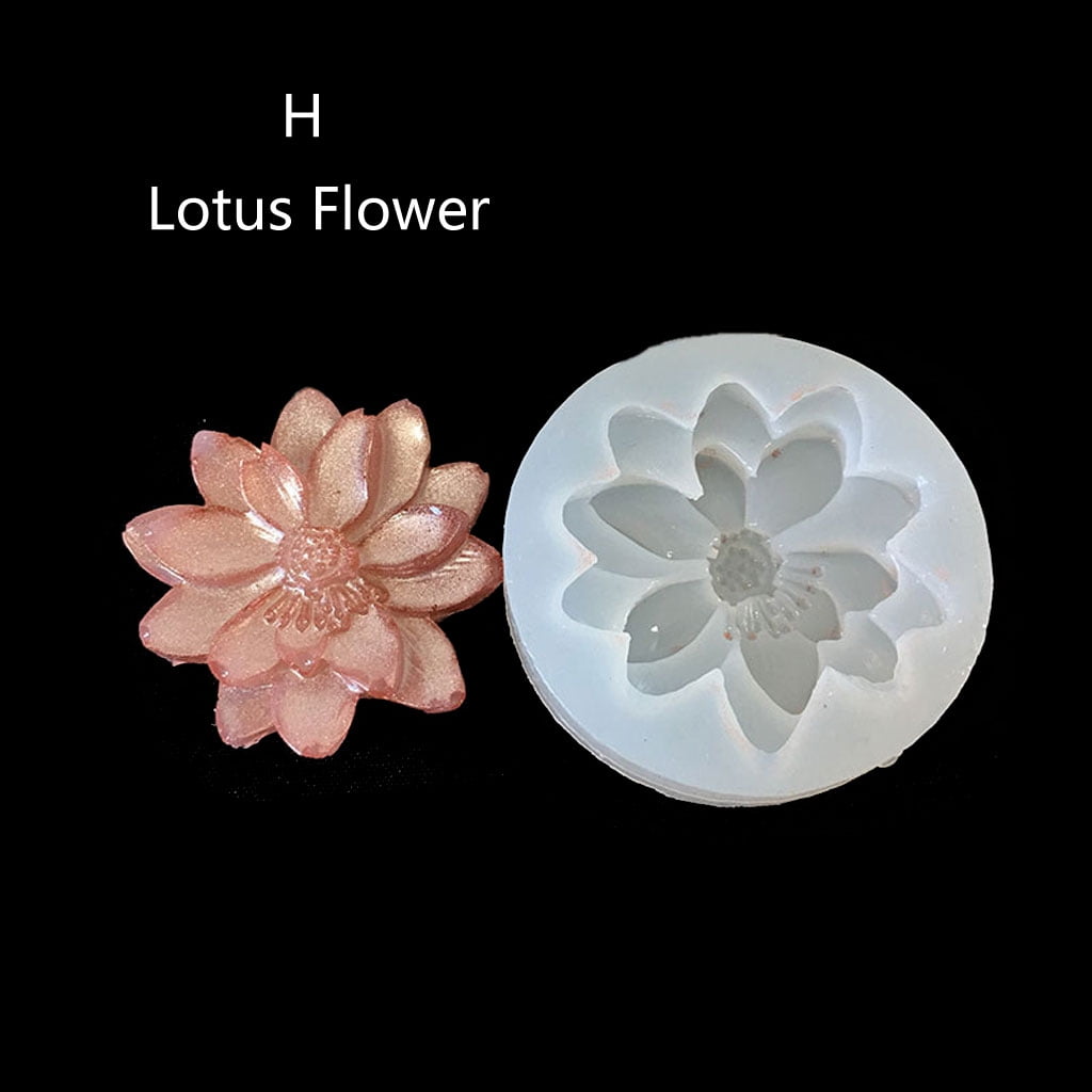DIY Flower Silicone Molds Resin Camellia Peony Daisy Lotus Flower Jewlery Making